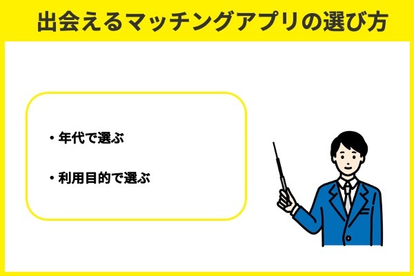 出会えるマッチングアプリの選び方