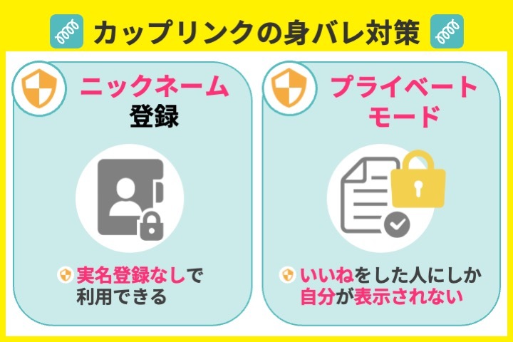 カップリンクが安心して使えるアプリの理由